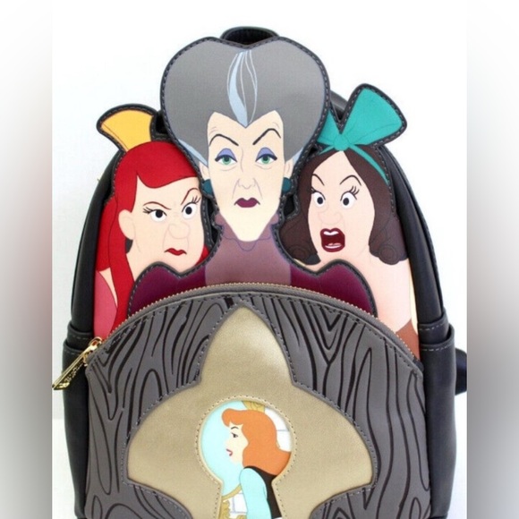 Loungefly Handbags - Loungefly Disney Cinderella StepMother StepSister Mini Backpack